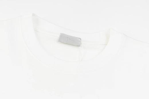 F040716夏季新款双纱面料纸飞机发泡字母印花情侣圆领短袖T恤 商品图7