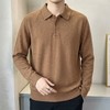 通勤好搭子~6A级白厂丝羊毛POLO翻领羊毛衫男套头上衣SYM260585 商品缩略图2