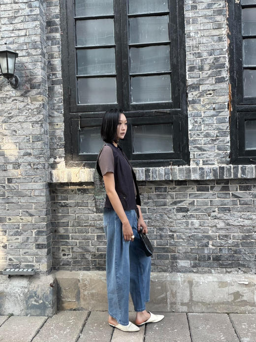 【丝麻之美】噢蜜ooomeooo腰部收褶遮肉显瘦T“送真丝丝巾” 商品图9