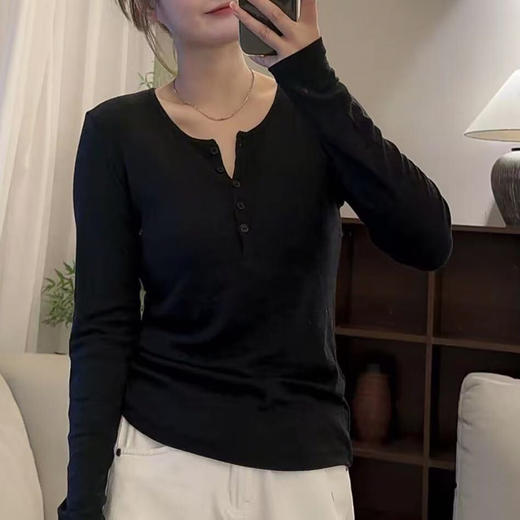 YW2729天丝羊毛亲肤T 商品图2