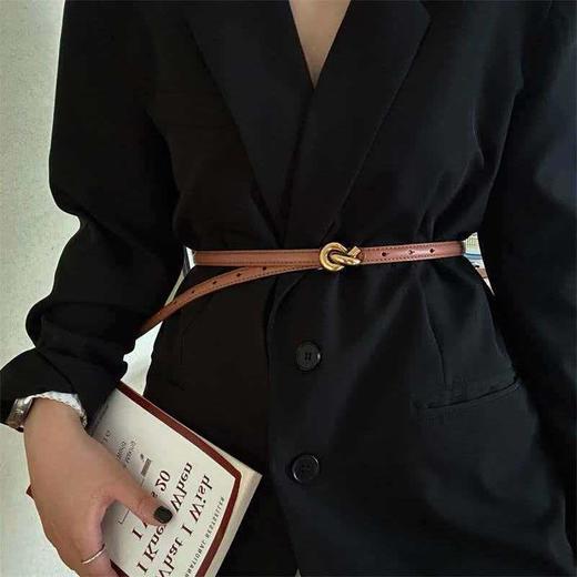 BV 葆蝶家 简约设计牛皮革 皮带2cm 商品图7