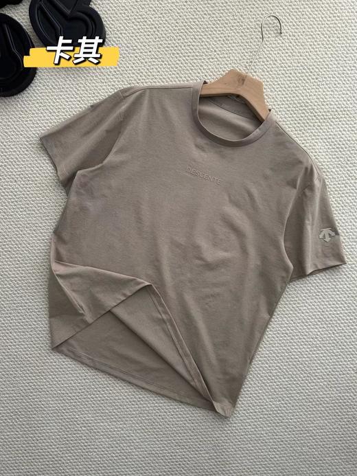 F040704夏季新款男女同款吸湿速干防晒极简通勤透气亲肤短袖T恤 商品图2