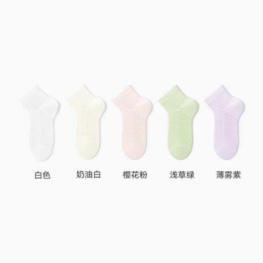 🌟【夏日儿童纯棉马卡龙网眼袜】夏日清凉之选，冰感网眼短袜夏天不闷脚马卡龙/奶甜多色棉袜全网眼透气工艺：🎈整袜大网眼编织，透气不闷脚，告别夏日闷汗黏腻，久穿也干爽 商品图6
