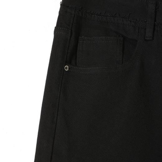 SDSA男装2026新款高贵轻奢简约纯色磨毛直筒牛仔裤百搭时尚裤子 商品图2