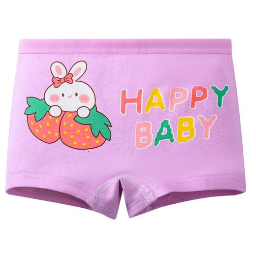 【39元一组4条】32支高密度拉架棉女童儿童内裤-Y107、Y108、Y500、Y502 商品图5