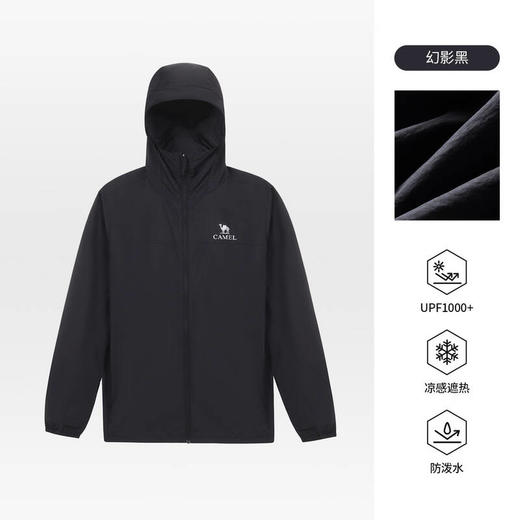 骆驼（CAMEL）男款梭织标准长防晒衣A16BA18010 商品图7