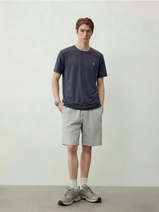 💧黑科技凉感面料，【NECHEER柏奥玛桑蚕丝圆领短袖T恤1319】NECHEER专柜同品质！ 含真实桑蚕丝，上身瞬间凉飕飕❄️ 版型微弹显瘦，塞进西裤里都不鼓包！ 商品图5