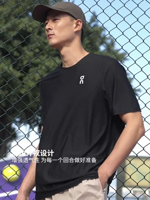 即发订单，龚俊同款！On 昂跑（On Running）品牌的Active-T 2系列男士 / 中性款运动短袖 T 恤  黑色网格速干t 商品图4