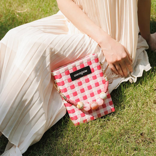 cocoglow 珠珠把手系列迷你托特手工编织包mini斜挎包 商品图1