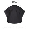 SDSA男装2026新款高贵轻奢潮牌刺绣字母纯色短袖衬衫百搭宽松上衣 商品缩略图4