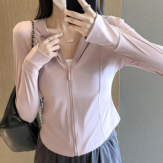 女防晒衣防紫外线夏季冰感透气皮肤衣户外薄款防晒服运动外套 商品图0