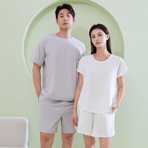 chunmolife 空气凉感棉 轻运动家居服套装 男女款 舒适百搭 商品图2