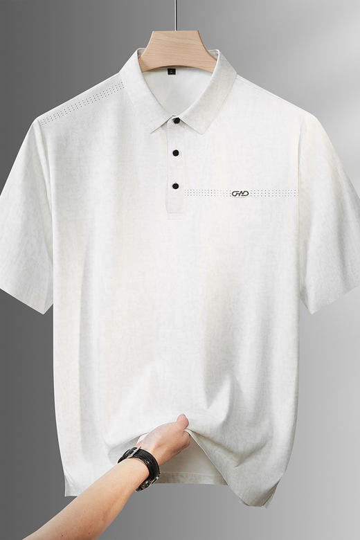 【DPF】大依优型大码男装夏季冰丝短袖POLO衫商务休闲户外上衣T恤 商品图5