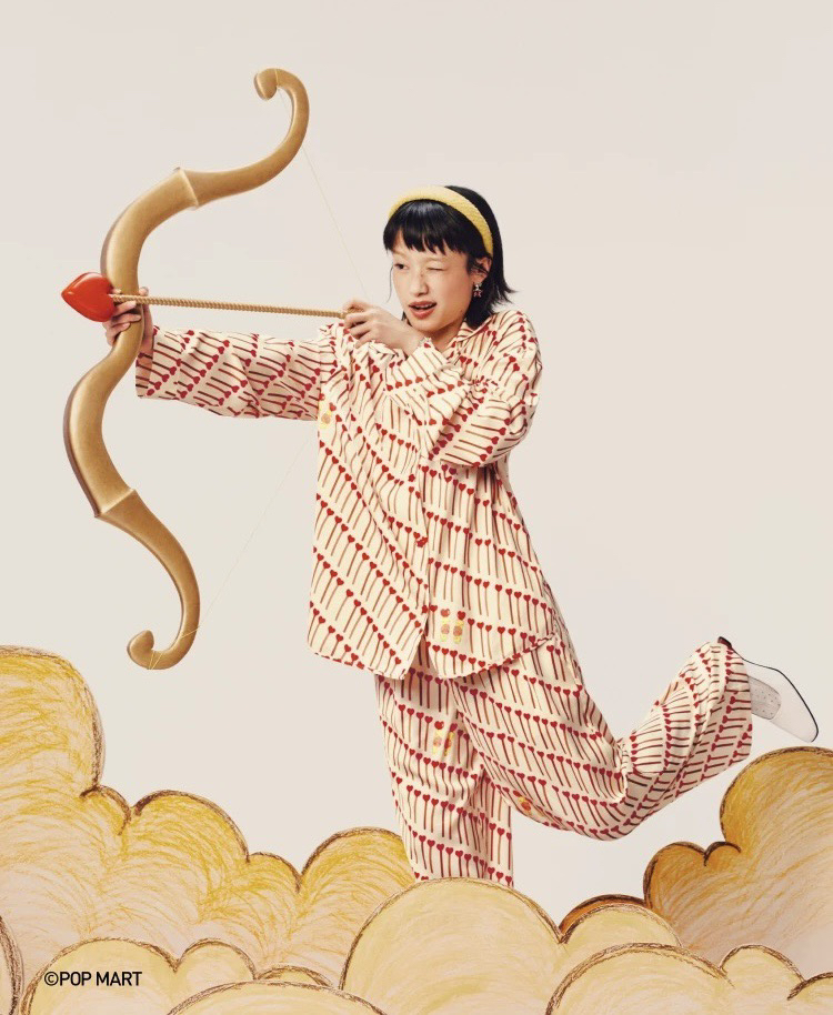 官网499！宋雨琦同款 tbh野兽×星星人同款星光缎家居服套装 长袖睡衣四季可外穿