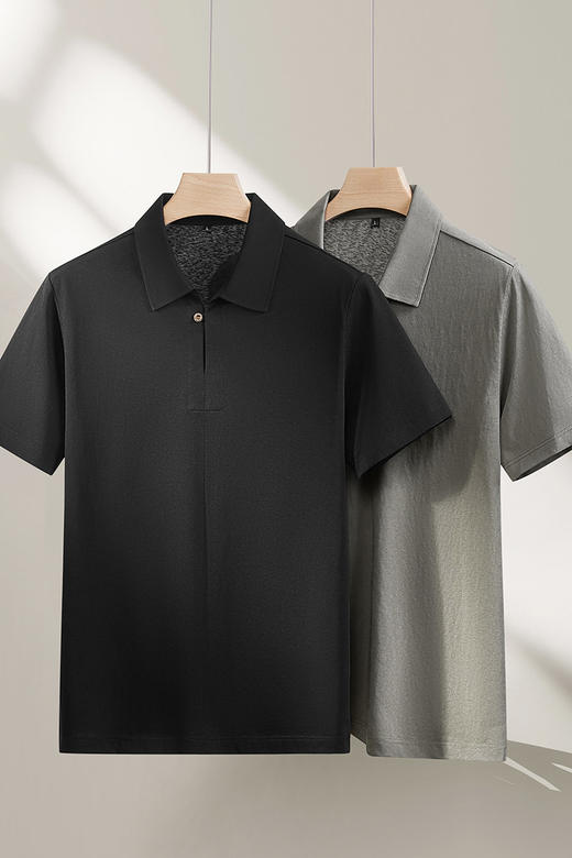 【DPF】大依优型大码男装夏季翻领polo衫短袖棉质商务休闲加肥加大码上衣 商品图5