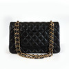 【95新】CHANEL香奈儿CF系列A01112 Y01295 94305中号黑金羊皮CF链条包单肩斜挎包女士030426AK11 商品缩略图4