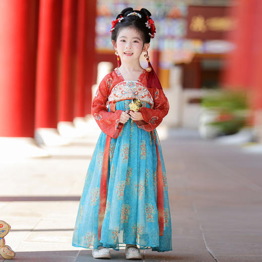 【团购】【琳琅】苏城纪女童襦裙汉服SL3571（长袖） 商品图3