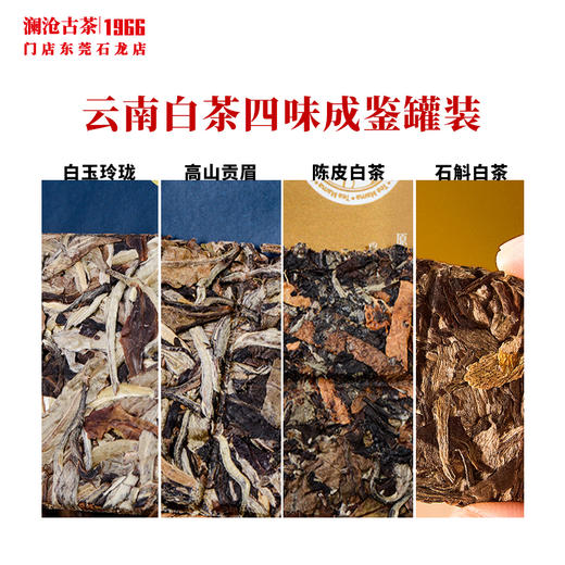澜沧古茶云南白茶品鉴装四味成鉴白玉玲珑高山贡眉石斛白陈皮茶叶 商品图2