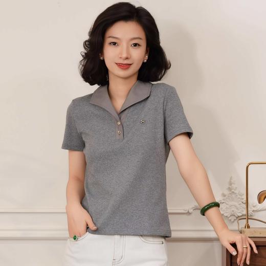 西子/三色POLO莱赛尔棉春夏POLO翻领百搭短袖t恤/TXYF0683 商品图0