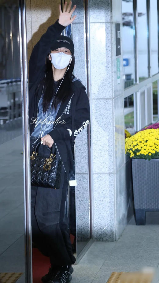 Dior 戴妃 五格 黑金 羊皮 手提 单肩包 商品图4