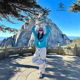 靛蓝色防晒服薄外套！女2026夏季国潮牌新款户外骑行徒步旅行防晒衣！