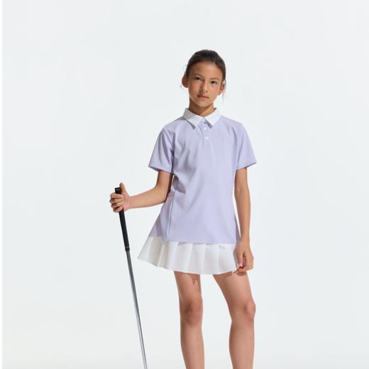 moodytiger女童轻量Polo短袖运动休闲翻领简约舒适62214103 商品图4