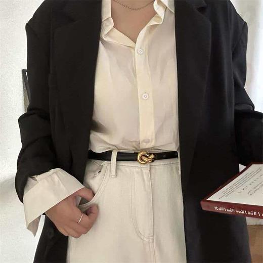 BV 葆蝶家 简约设计牛皮革 皮带2cm 商品图5