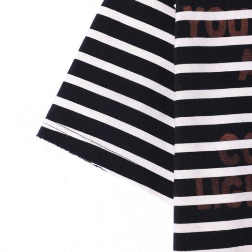 SDSA男装2026新款高贵轻奢美式撞色条纹印花字母圆领短袖T恤百搭 商品图3