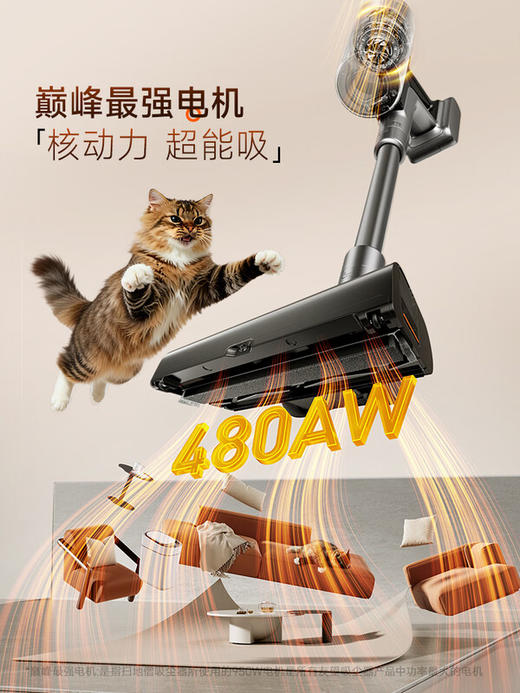 UWANT友望吸尘器扫地僧「AWE艾普兰奖」大吸力除菌除螨仪自集尘【全链防缠绕】家用无线手持扫地机 商品图4