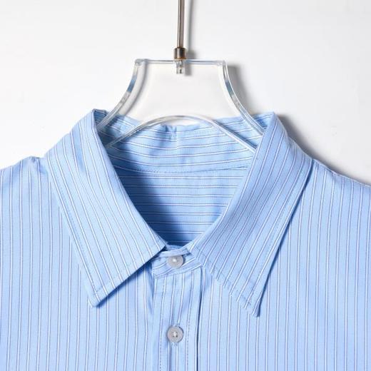 SDSA男装2026新款高贵轻奢简约撞色竖纹短袖衬衫小马刺绣百搭上衣 商品图2