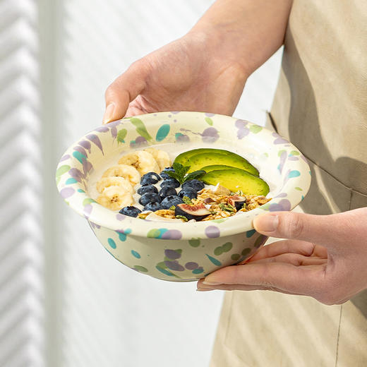 摩登主妇泼墨酸奶碗高颜值餐具水果燕麦甜品碗brunch轻食碗沙拉碗 商品图1