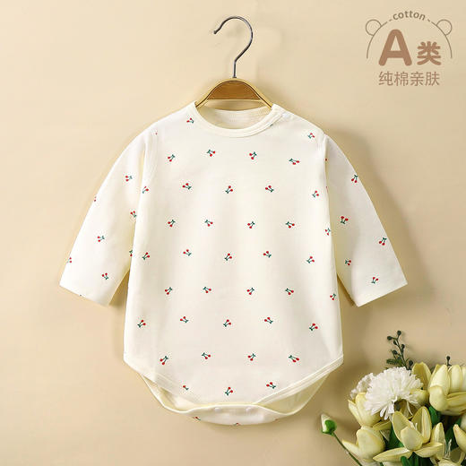 【49.9元任选2件】婴童新生儿纯棉衣服春夏款婴儿服装无骨包屁衣宝宝连体衣三角爬服聚 商品图7
