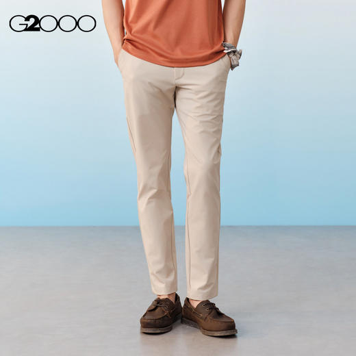 G2000男装SS26商场新款【多面弹】时尚百搭修身锥形休闲裤61167017 商品图0