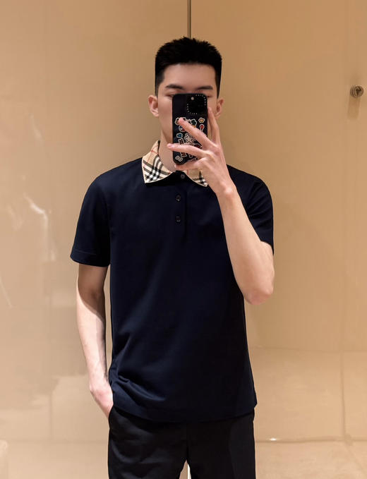 贸易公司订单剩余！最新款Bur男士格纹Polo衫～（售后时间：签收3天内，不合适及时申请） 商品图8