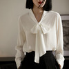 Spring Bubble白月光法式衬衫专场丨设计感缎面垂感上衣 早春气质新款 商品缩略图1
