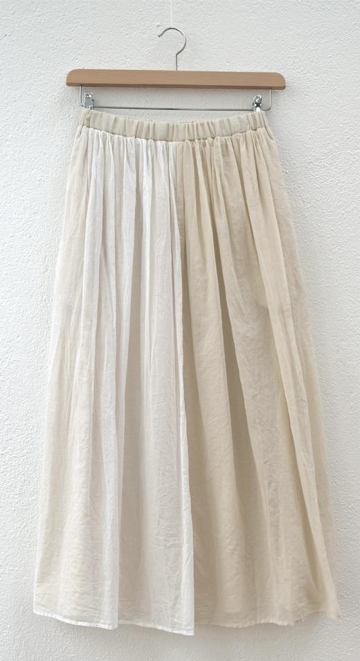 elsa esturgie 双色打褶有衬里半身裙(pensée / bicolor skirt) 商品图2