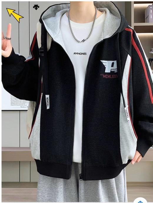 F040756新品连帽户外情侣款夹克防风防泼水户外登山服轻薄透气外套 商品图3