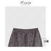 04-2潘依绣丁丁宠粉 羊毛复古时髦花纱磨绒保暖束脚松紧腰抽休闲裤Q85424 商品缩略图2