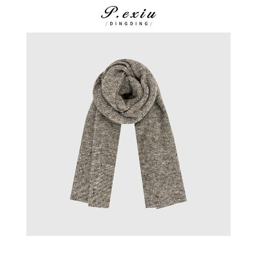 04-2潘依绣丁丁宠粉 羊毛复古混纺花纱舒适保暖百搭围巾披肩Q19584 商品图0