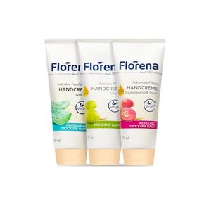 Florena芙蕾蓉娜芦荟保湿护手霜/葡萄籽倍润护手霜/橄榄油修复护手霜100ml