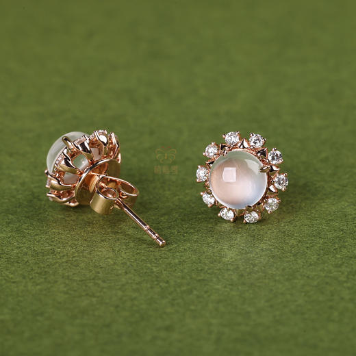 【向光而生】太阳花白蛋耳钉-EZ12601058 商品图0