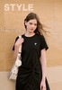 F乐潮牌女子针织连衣裙2026春季新款不规则下摆T恤裙 商品缩略图1