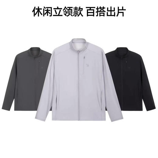 骆驼（CAMEL）男款针织标准长防晒衣A16BZ29005 商品图6