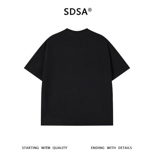 SDSA男装2026新款高贵轻奢简约透气横纹针织圆领毛衣百搭时尚上衣 商品图4