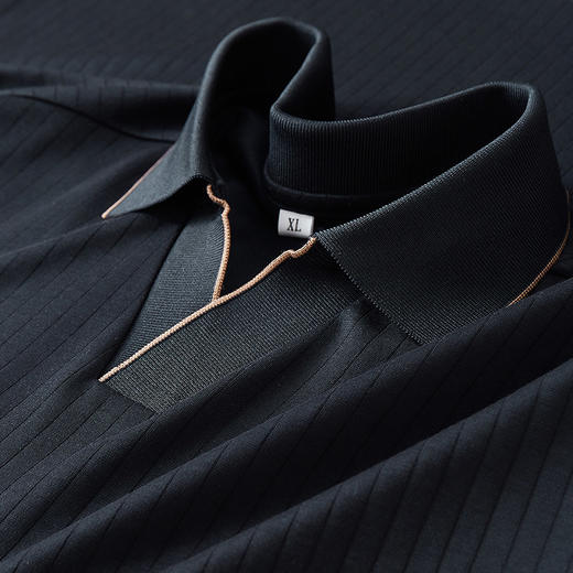 【DPF】大依优型大码男装夏季小V领短袖POLO衫商务休闲棉质上衣T恤 商品图4