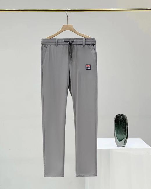 F040724夏季新款刺绣柔软透气弹力男士抽绳松紧腰清凉冰爽休闲运动裤 商品图3