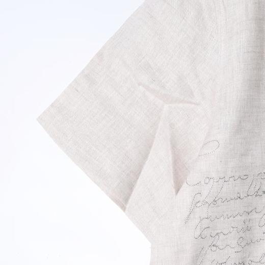 SDSA男装2026新款高贵轻奢简约刺绣字母小V翻领短袖T恤百搭上衣 商品图2