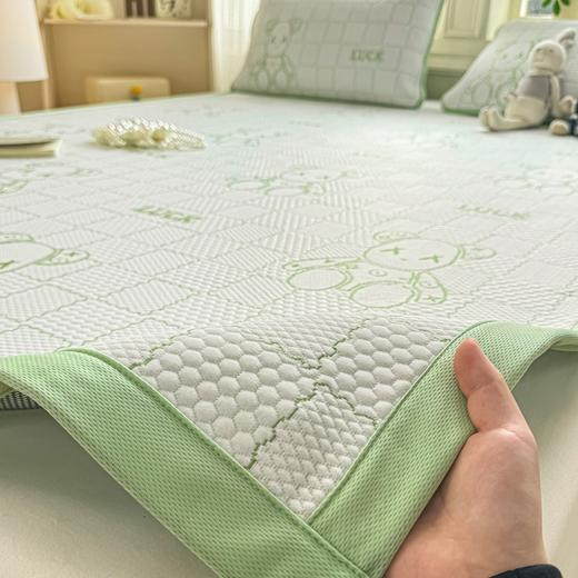 凉感冰豆豆凉席床单垫A类可机洗夏季空调软席冰丝席 商品图3