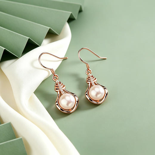 【宏艺珠宝】珠韵凝香·银s925耳饰 商品图3