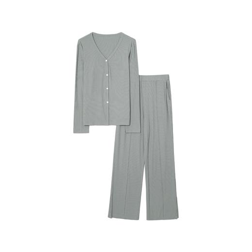 【积分换购不退货】伊芙丽绿色休闲针织家居服1E7101141Z 商品图0